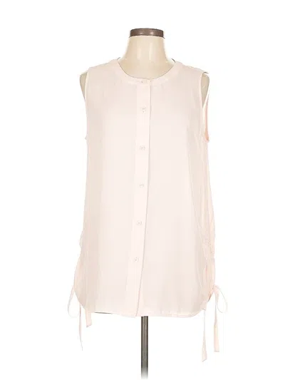 Pre-owned Ann Taylor Sleeveless Blouse In Pink