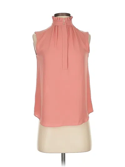 Pre-owned Ann Taylor Sleeveless Blouse In Pink
