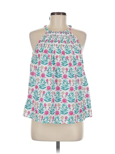 Pre-owned Ann Taylor Sleeveless Blouse In Pink