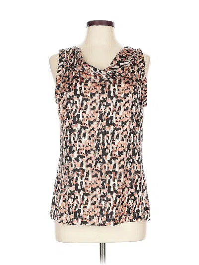 Pre-owned Ann Taylor Sleeveless Blouse In Pink
