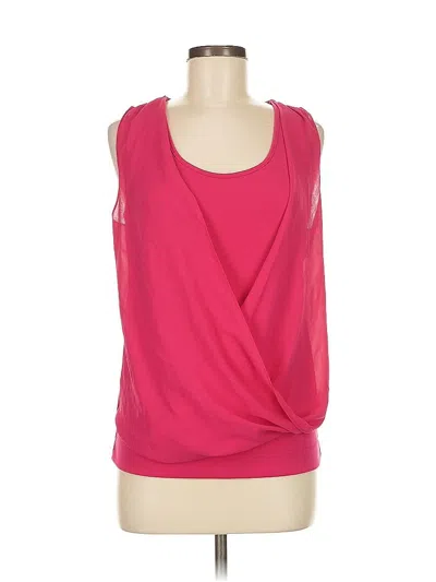Pre-owned Ann Taylor Sleeveless Blouse In Pink
