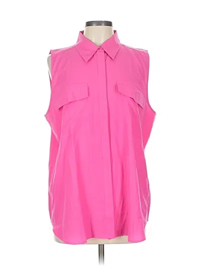 Ann Taylor Sleeveless Blouse In Pink