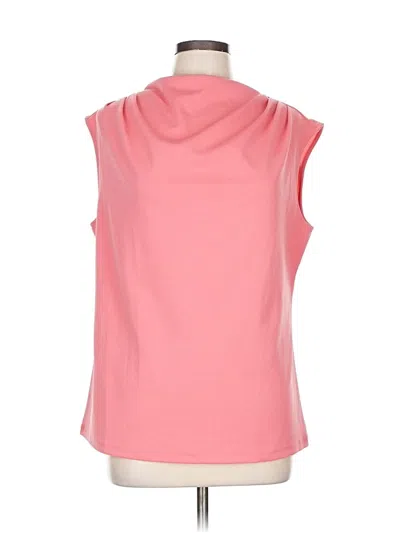 Pre-owned Ann Taylor Sleeveless Blouse In Pink