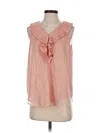 Ann Taylor Sleeveless Blouse In Pink