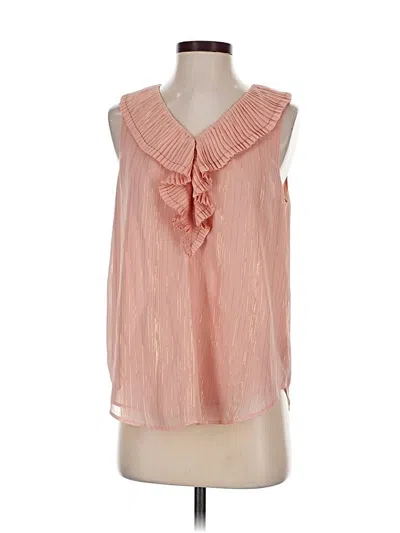 Ann Taylor Sleeveless Blouse In Pink