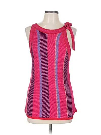 Pre-owned Ann Taylor Sleeveless Blouse In Pink