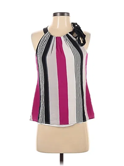 Pre-owned Ann Taylor Sleeveless Blouse In Pink