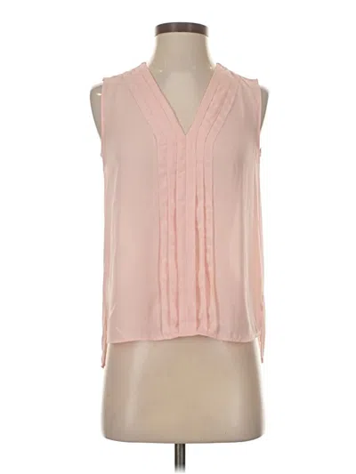 Pre-owned Ann Taylor Sleeveless Blouse In Pink