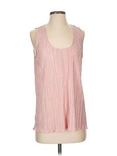 Pre-owned Ann Taylor Sleeveless Blouse In Pink