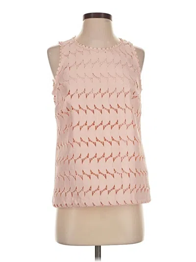 Pre-owned Ann Taylor Sleeveless Blouse In Pink