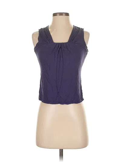 Pre-owned Ann Taylor Sleeveless Blouse In Purple
