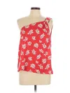 Ann Taylor Sleeveless Blouse In Red