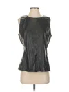 Ann Taylor Sleeveless Blouse In Silver