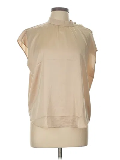 Pre-owned Ann Taylor Sleeveless Blouse In Tan