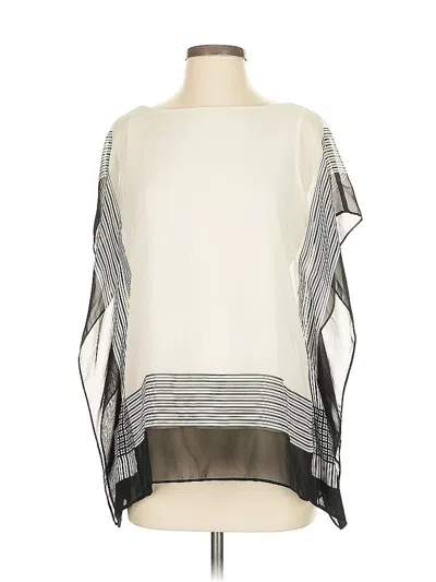 Pre-owned Ann Taylor Sleeveless Blouse In White