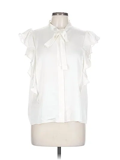 Ann Taylor Sleeveless Blouse In White