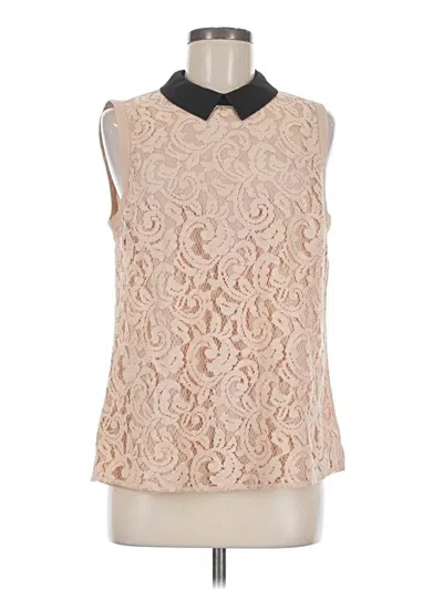 Pre-owned Ann Taylor Sleeveless Blouse In White