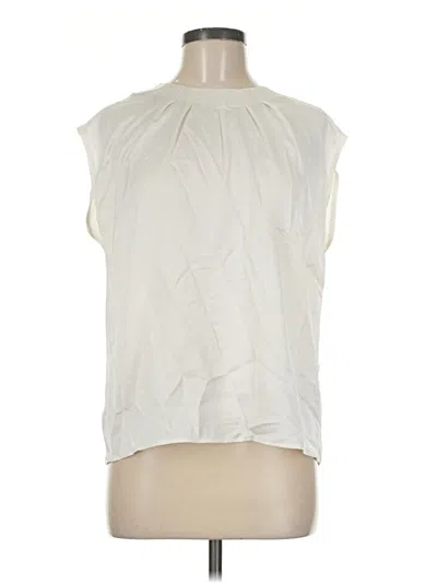 Ann Taylor Sleeveless Blouse In White