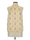 Ann Taylor Sleeveless Blouse In Yellow