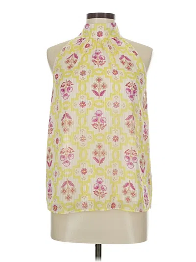 Ann Taylor Sleeveless Blouse In Yellow