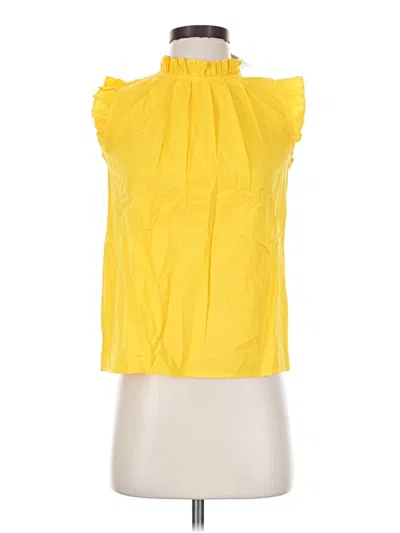 Ann Taylor Sleeveless Blouse In Yellow