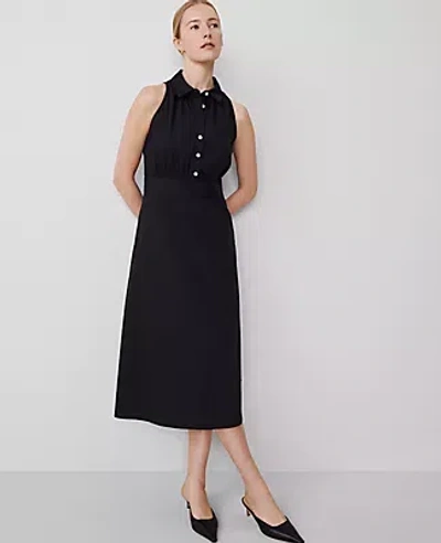 ANN TAYLOR SLEEVELESS FLARE SHIRTDRESS