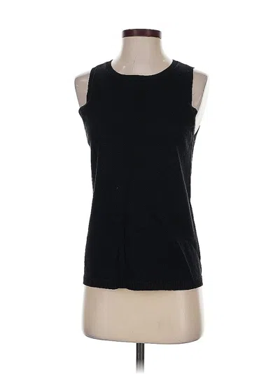 Pre-owned Ann Taylor Sleeveless T-shirt In Black