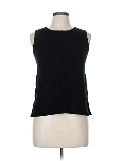 Pre-owned Ann Taylor Sleeveless T-shirt In Black