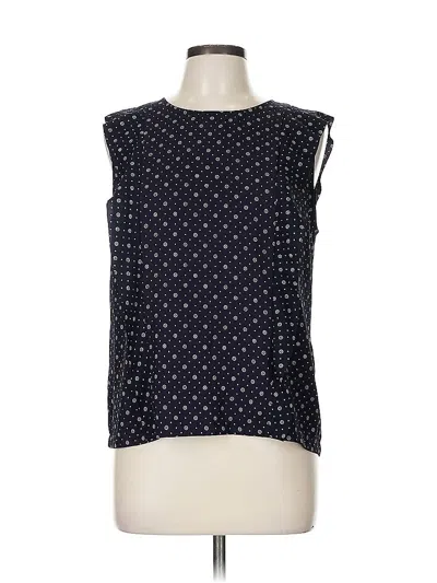 Pre-owned Ann Taylor Sleeveless T-shirt In Blue