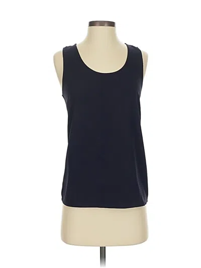 Pre-owned Ann Taylor Sleeveless T-shirt In Blue