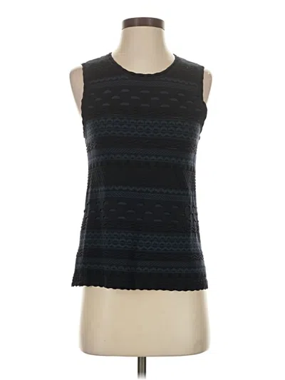 Pre-owned Ann Taylor Sleeveless Top Black Boatneck Tops