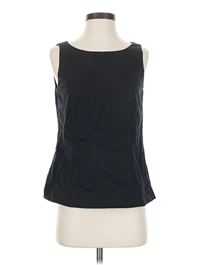 Pre-owned Ann Taylor Sleeveless Top Black Boatneck Tops