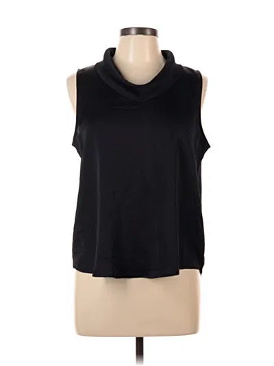 Pre-owned Ann Taylor Sleeveless Top Black Cowl Neck Tops