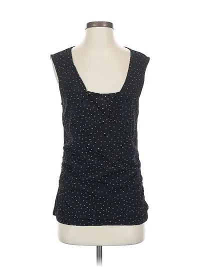 Pre-owned Ann Taylor Sleeveless Top Black Scoop Neck Tops