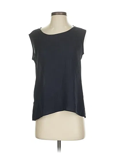 Pre-owned Ann Taylor Sleeveless Top Black Scoop Neck Tops