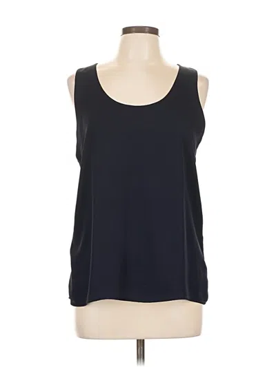 Pre-owned Ann Taylor Sleeveless Top Black Scoop Neck Tops