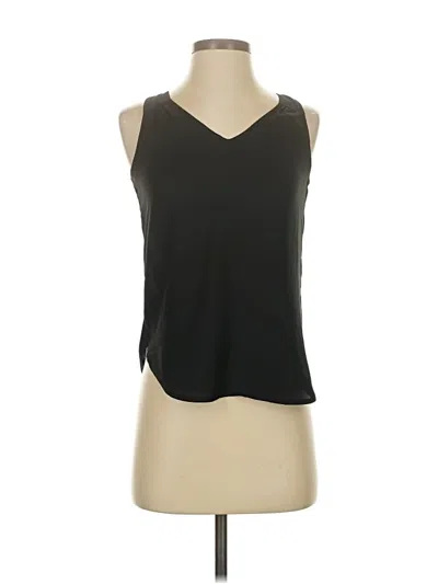 Pre-owned Ann Taylor Sleeveless Top Black V Neck Tops
