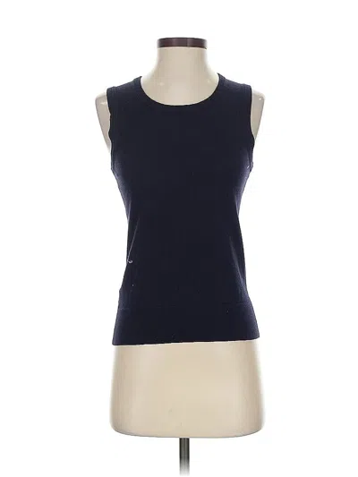 Pre-owned Ann Taylor Sleeveless Top Blue Boatneck Tops