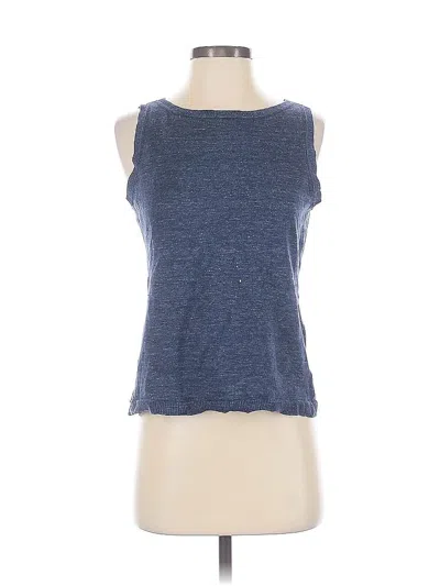 Pre-owned Ann Taylor Sleeveless Top Blue Scoop Neck Tops