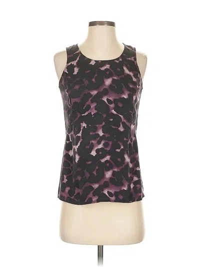 Pre-owned Ann Taylor Sleeveless Top Purple Halter Neckline Tops