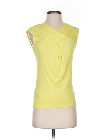 Ann Taylor Sleeveless Top Yellow Cowl Neck Tops In Burgundy