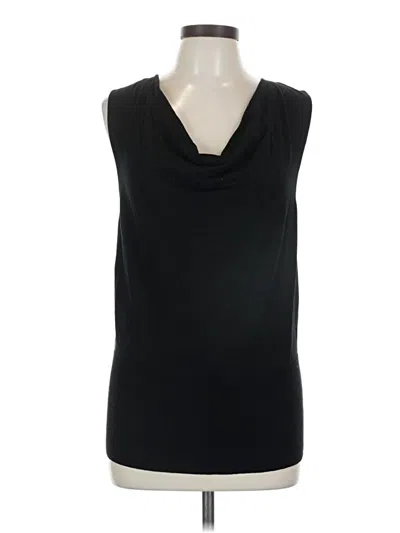 Pre-owned Ann Taylor Sleeveless T-shirt In Black