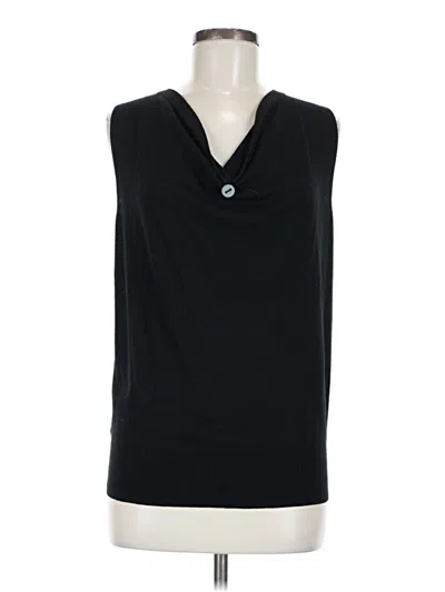 Pre-owned Ann Taylor Sleeveless T-shirt In Black
