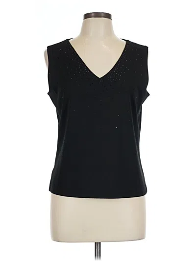Pre-owned Ann Taylor Sleeveless T-shirt In Black
