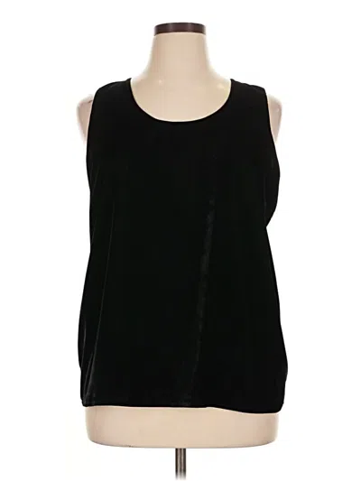 Pre-owned Ann Taylor Sleeveless T-shirt In Black