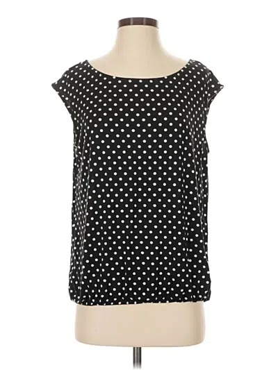 Pre-owned Ann Taylor Sleeveless T-shirt In Black