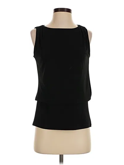 Pre-owned Ann Taylor Sleeveless T-shirt In Black