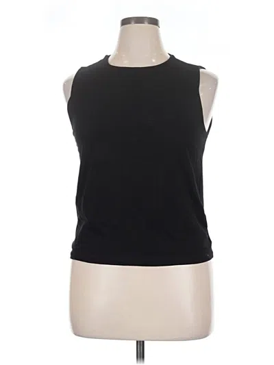 Pre-owned Ann Taylor Sleeveless T-shirt In Black