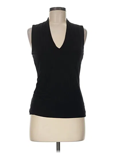 Pre-owned Ann Taylor Sleeveless T-shirt In Black