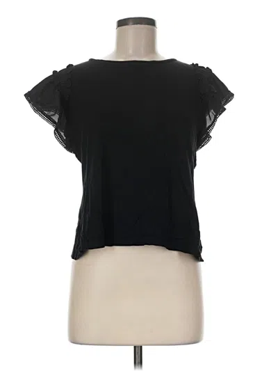Pre-owned Ann Taylor Sleeveless T-shirt In Black